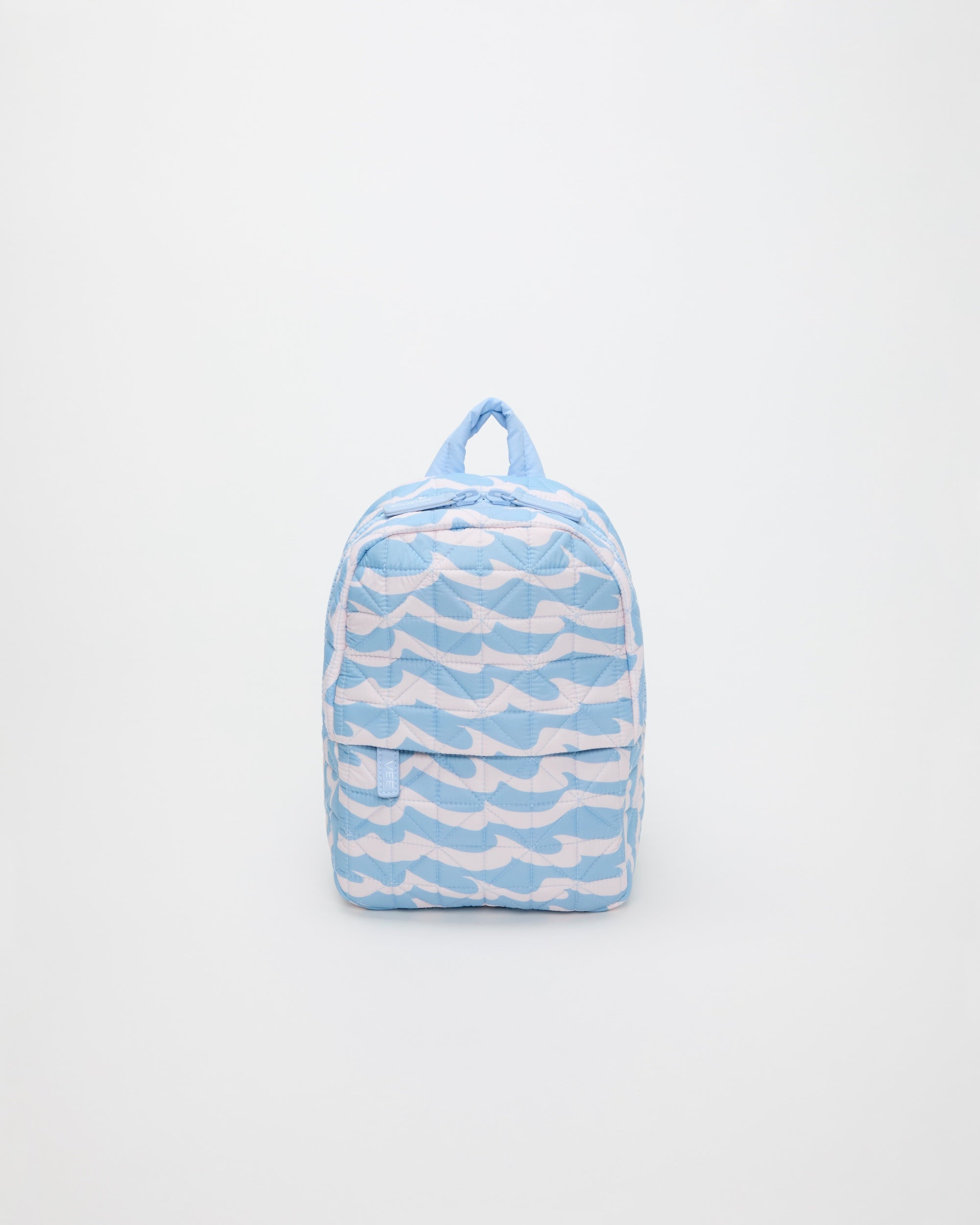 images of a mini blue backpack Vee Backpack Mini | Mystic Waves Blue Backpacks for Kids