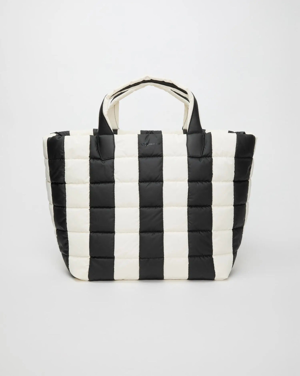 Porter Weekender Black - Marshmallow Stripes by VEE COLLECTIVE