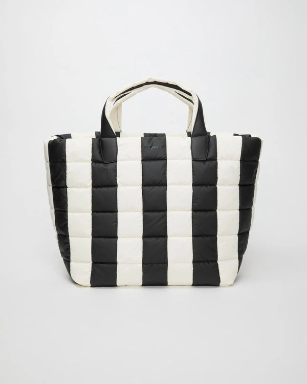 Porter Weekender Black - Marshmallow Stripes by VEE COLLECTIVE