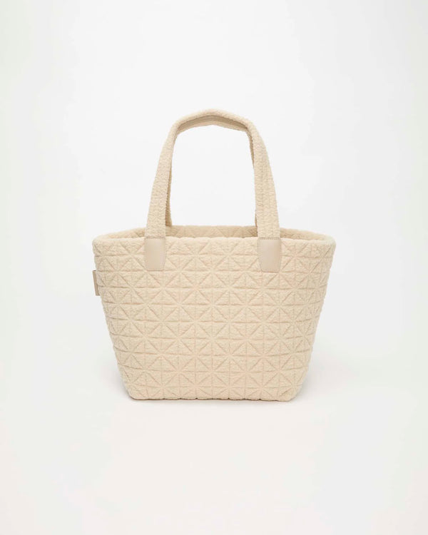 Vee Tote Medium Cream Sherpa by VEE COLLECTIVE