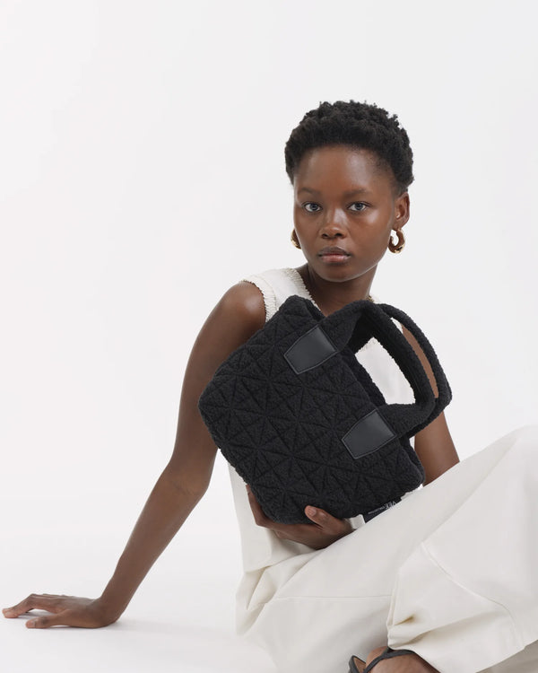 Vee Tote Mini Black Sherpa by VEE COLLECTIVE