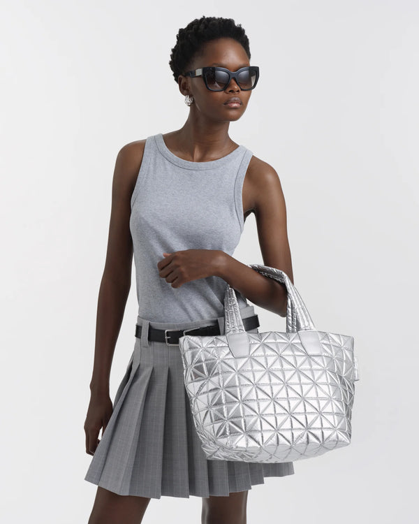 Vee Tote Small Chrome Metallic