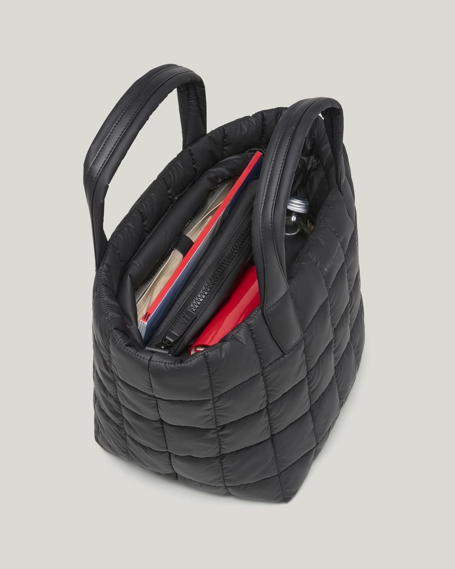 Porter Tote Medium | Matt Black Medium Tote Bags | VEE COLLECTIVE