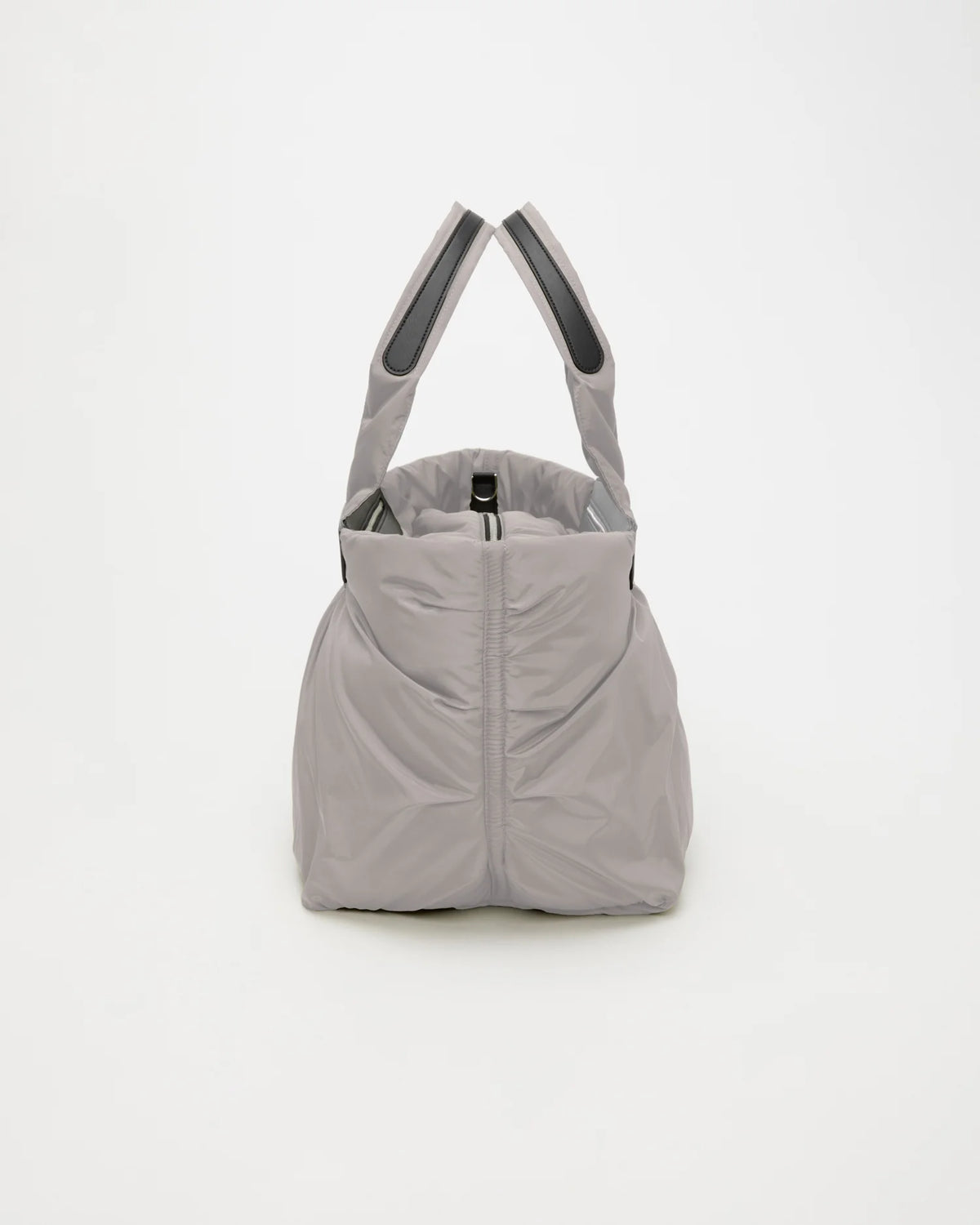 Side view product image of the Caba tote bag Medium in Dove by Vee Collective.