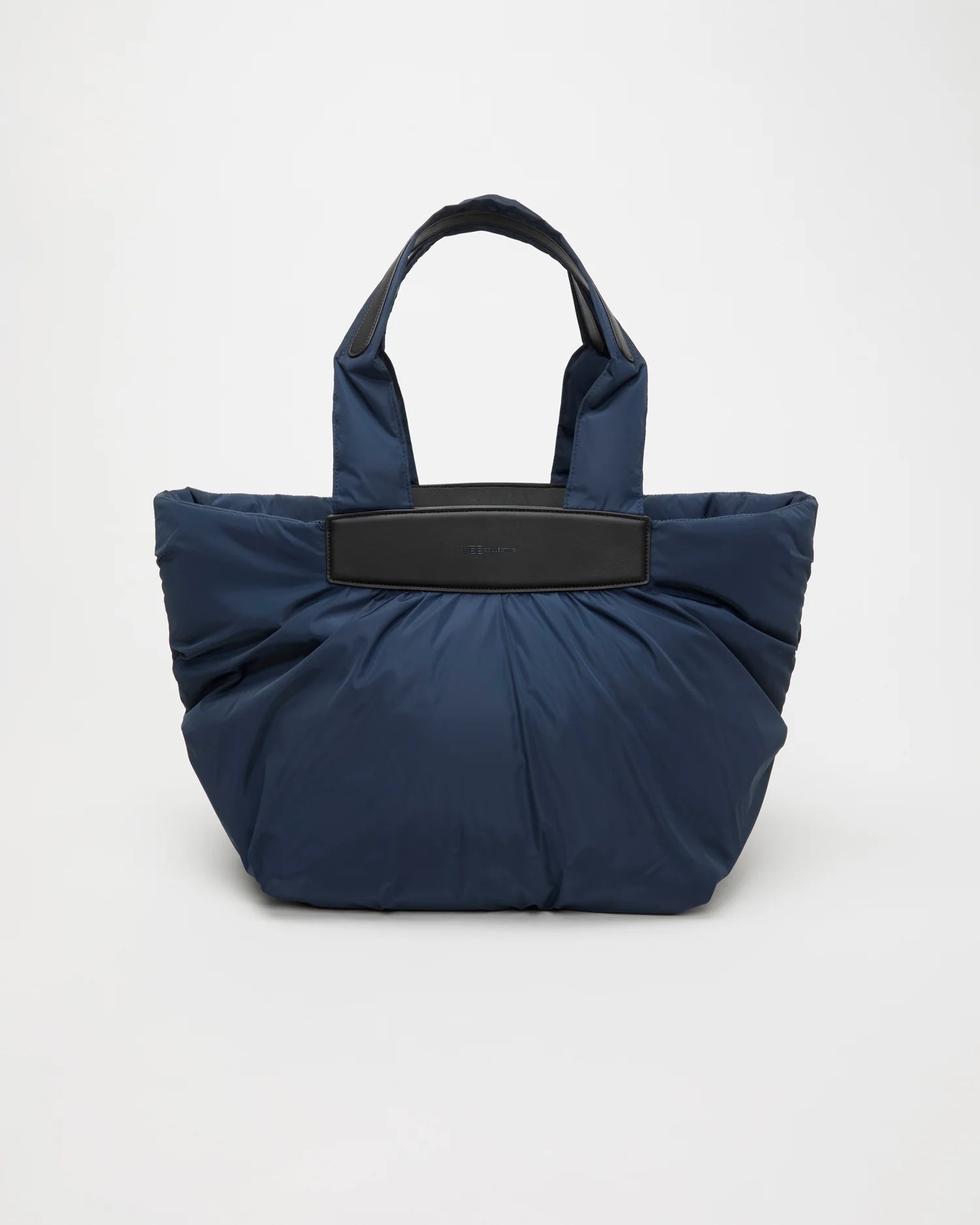 Front Image of the Caba Tote Bag Medium in Marine by Vee Collective.