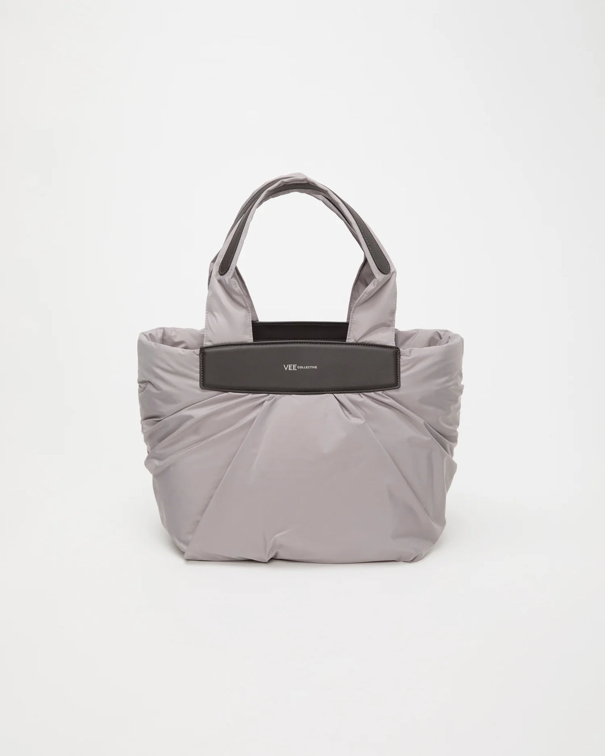 Front Image of the Caba Tote Bag Small in Dove by Vee Collective.