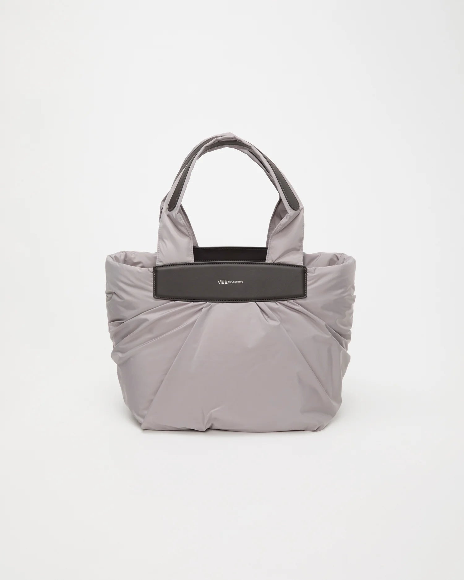 Front Image of the Caba Tote Bag Small in Dove by Vee Collective.