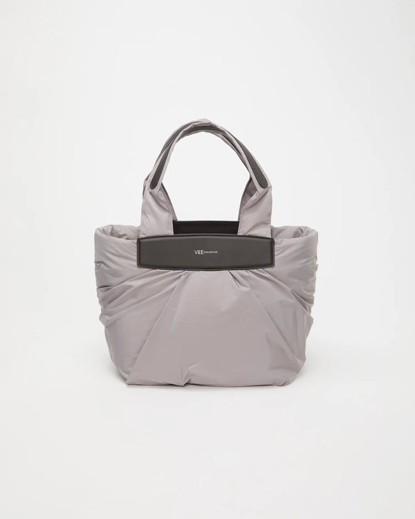 Front Image of the Caba Tote Bag Small in Dove by Vee Collective.