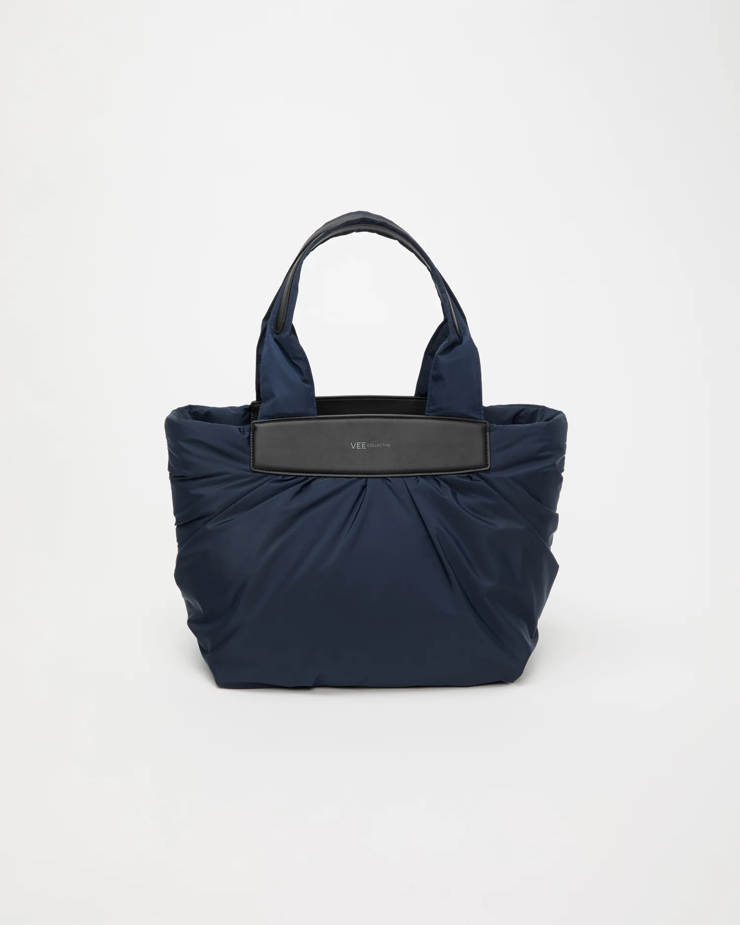 Front Image of the Caba Tote Bag Small in Marine by Vee Collective.