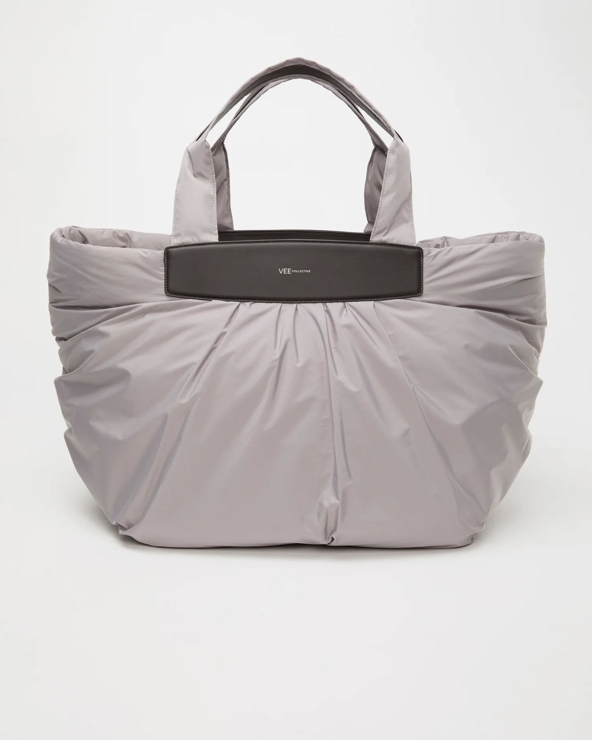 Front Image of the Caba Weekender Tote Bag in Dove by Vee Collective.