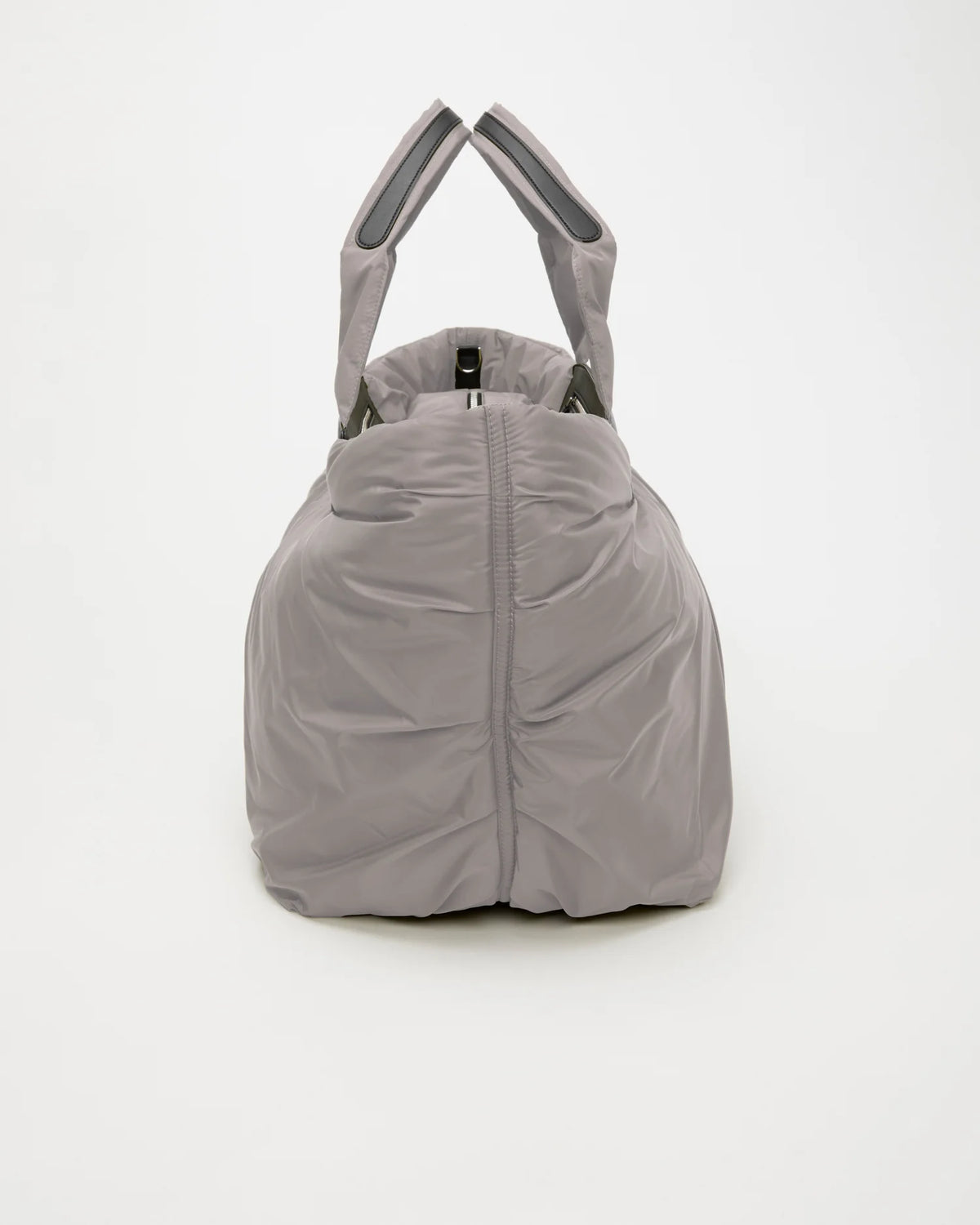 Side view product image of the Caba Weekender tote bag in Dove by Vee Collective.