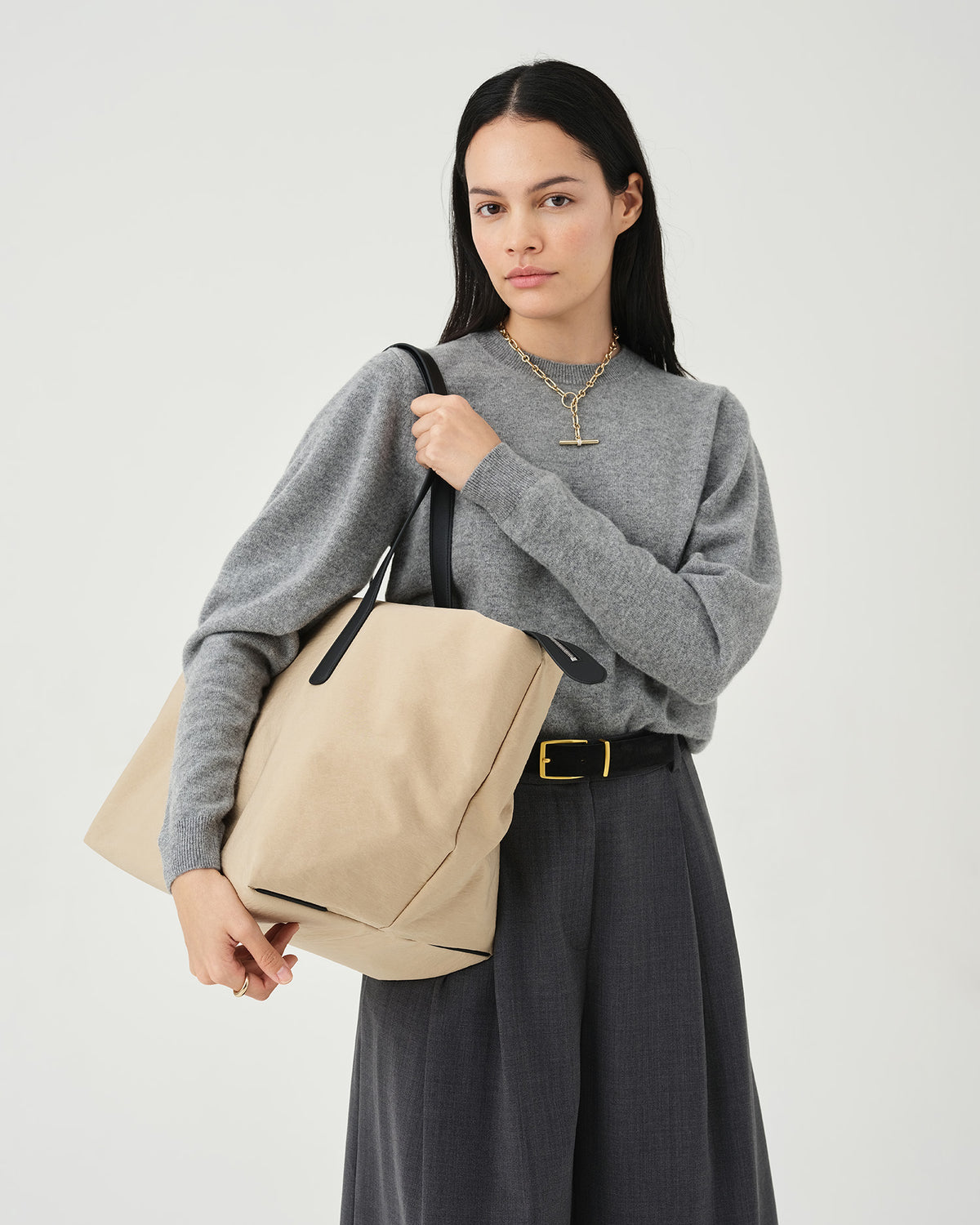 Essence City Tote Large Beige Trench