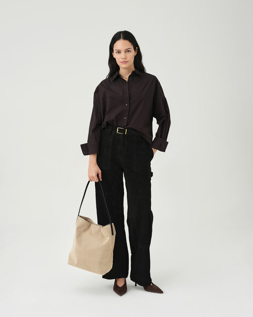 Essence Vertical Tote Beige