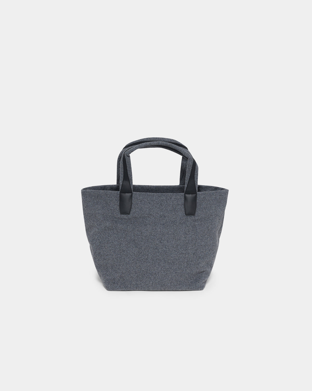 A front-view product photo of the Essence Wool Tote bag, displayed against a crisp white background.