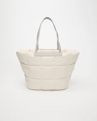 Front Image of the Porter Basque Tote Bag in Barely Beige by Vee Collective.