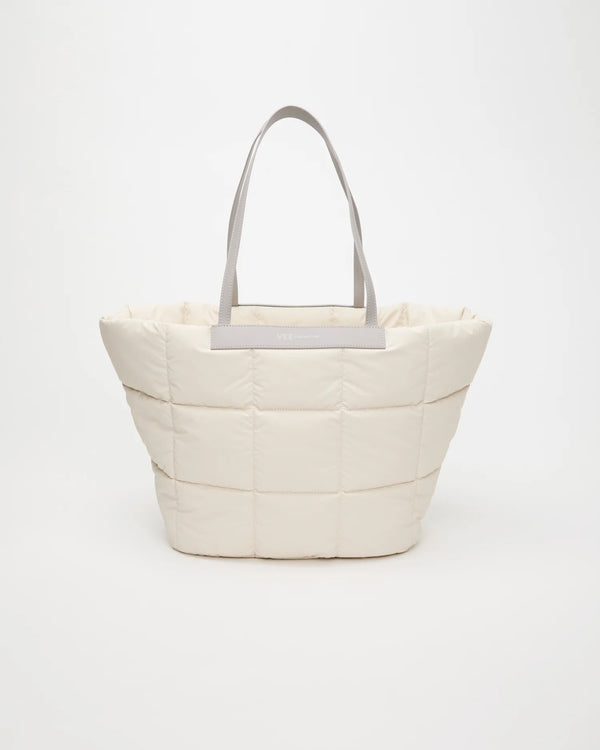 Front Image of the Porter Basque Tote Bag in Barely Beige by Vee Collective.