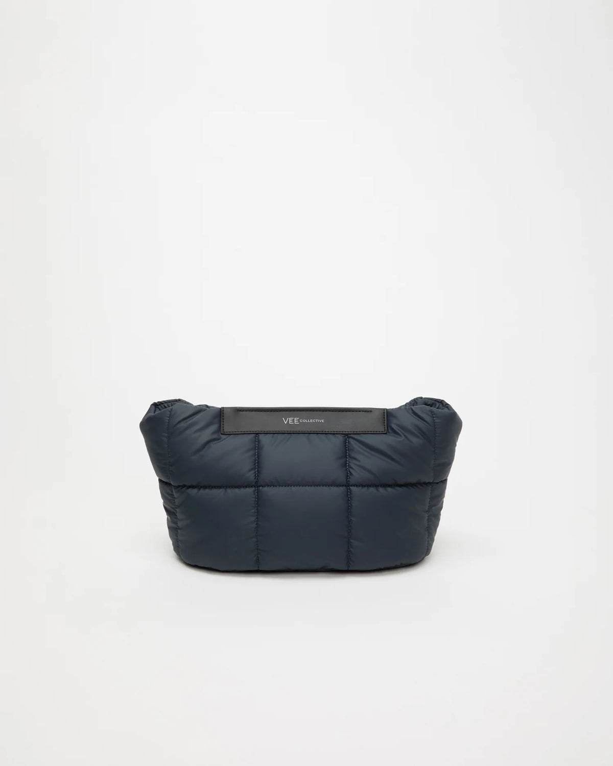 Front Image of the Porter Basque Clutch Bag in Dark Navy by Vee Collective.
