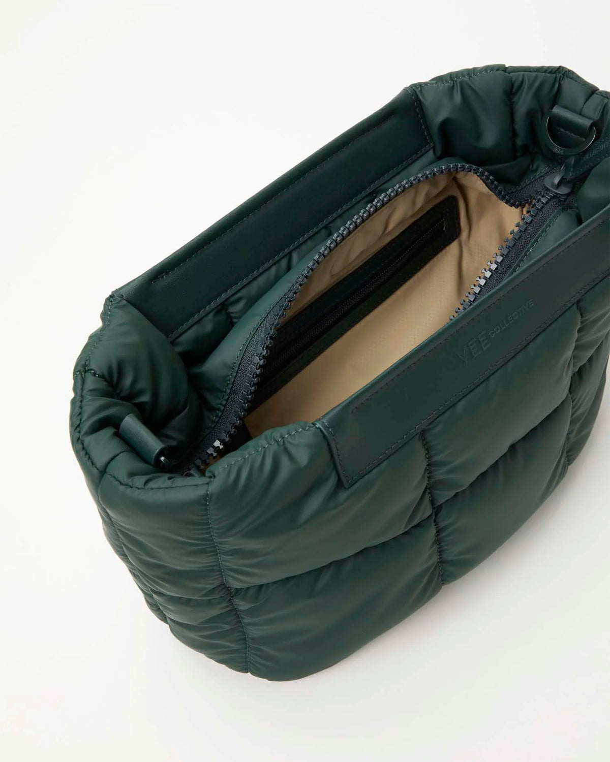 Porter Basque Clutch Bottle Green by VEE COLLECTIVE