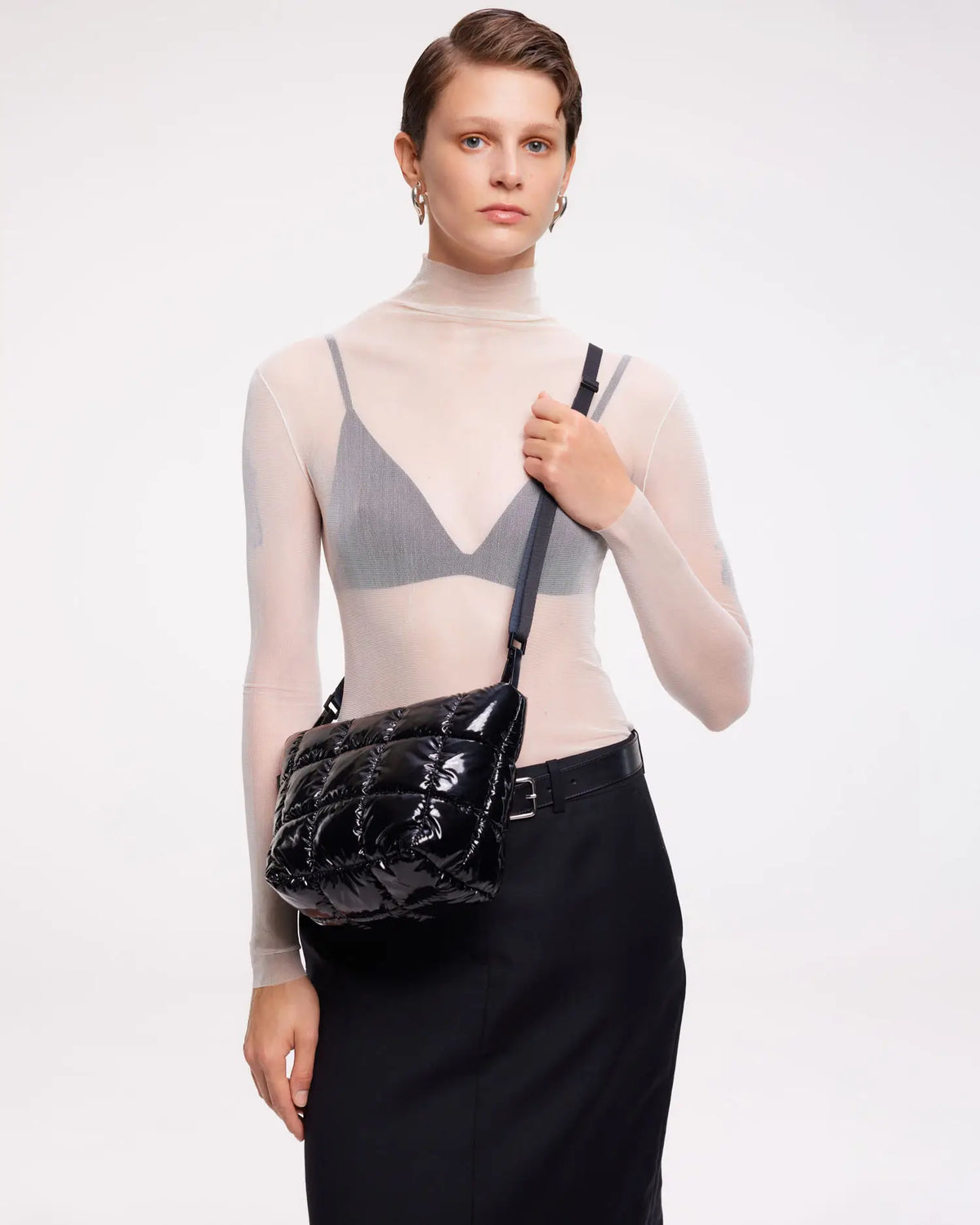 Porter Clutch Black Vinyl - VEE COLLECTIVE