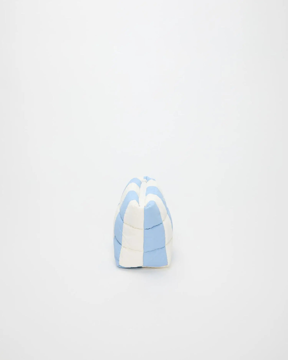 Porter Clutch Cerulean - Marshmallow Stripes by VEE COLLECTIVE