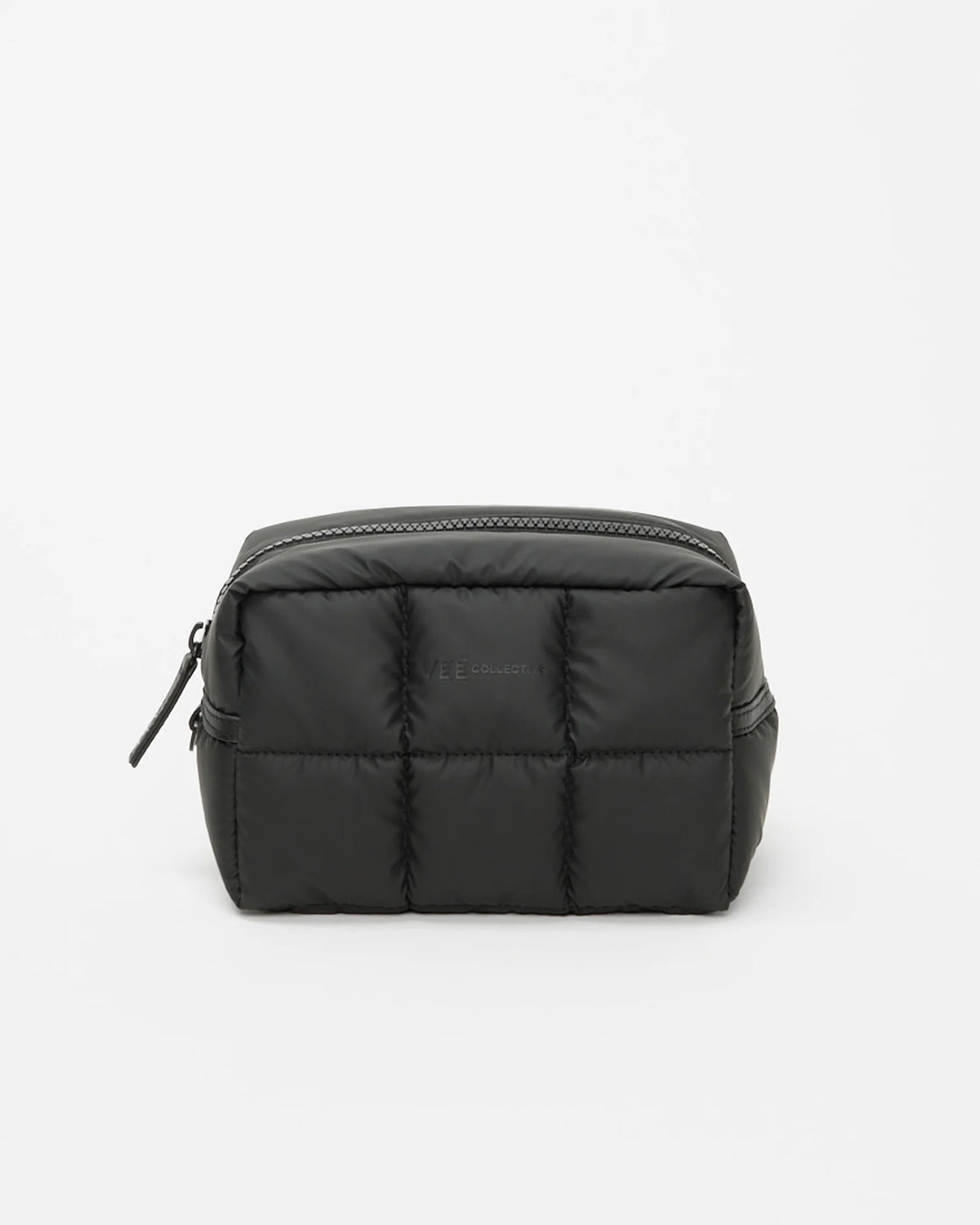 Product picture showing the front of the Porter Cosmetics Pouch Medium in matt black.