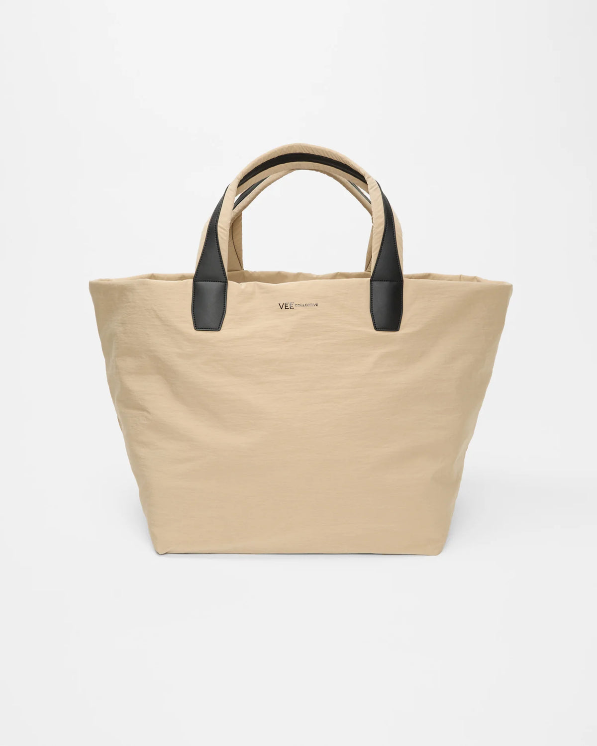 Front Image of the Porter Essence Weekender tote bag in Beige Trench by Vee Collective.
