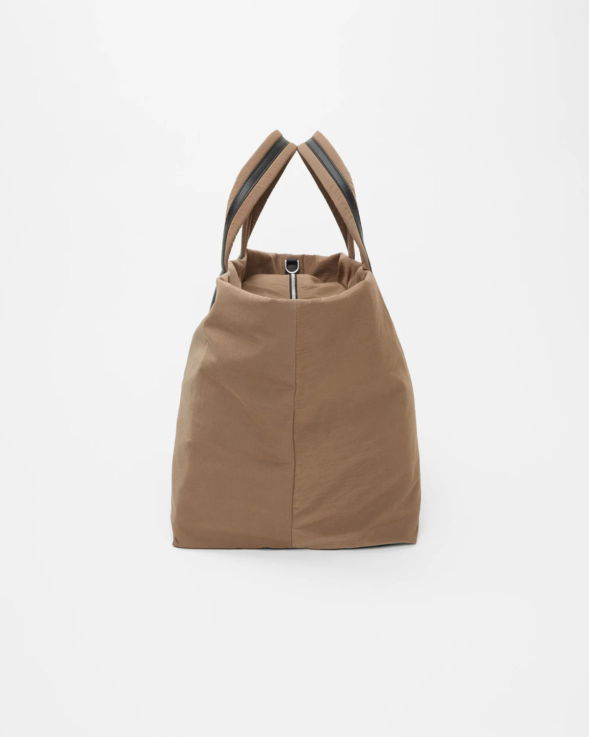 Side view product image of the Porter Essence Weekender tote bag in Mink Trench by Vee Collective.