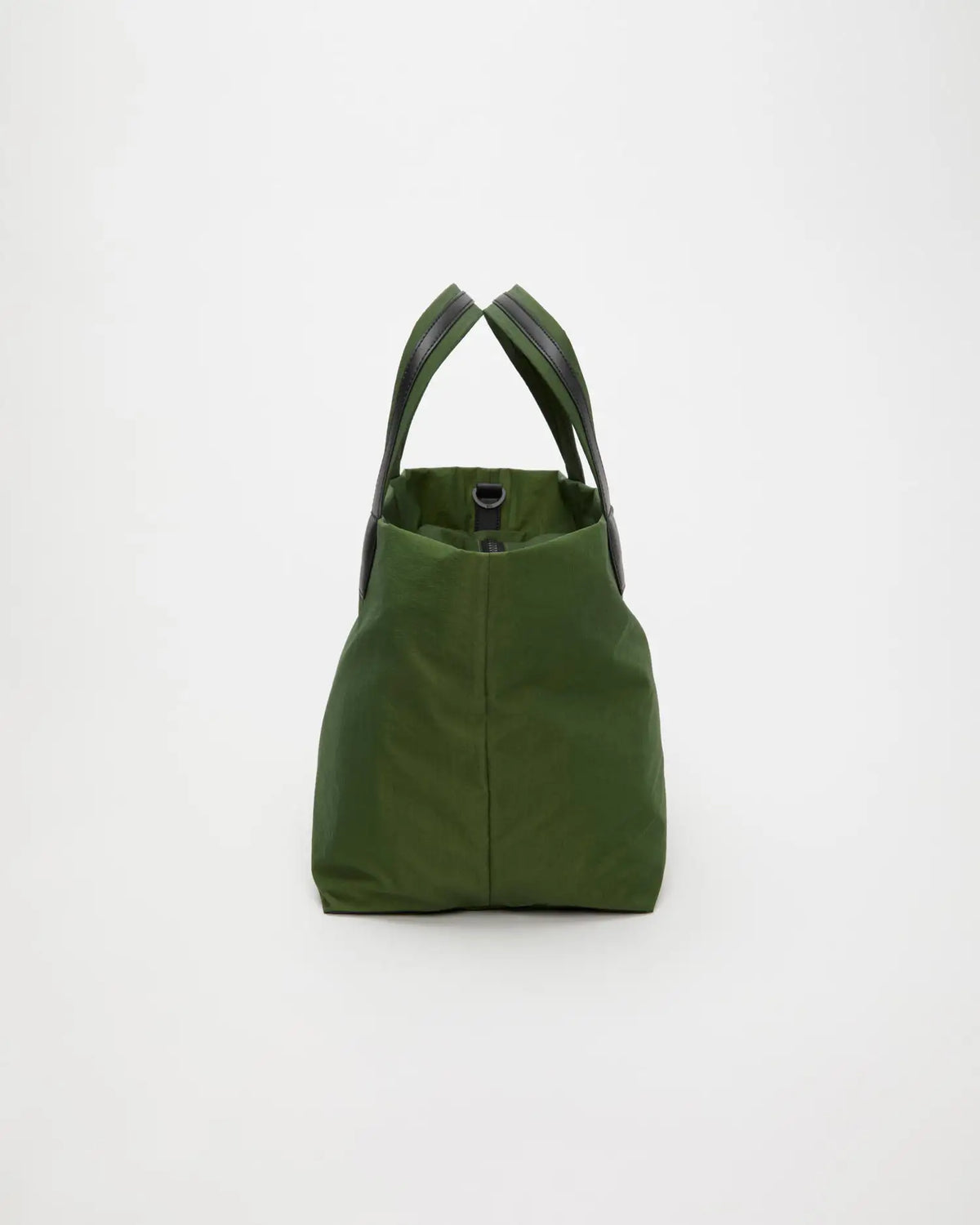 Porter Essence Medium Olive Paper bag made from sustainable paper touch nylon, perfect for everyday use.