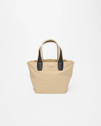 Front view of the Porter Essence Small tote bag in Beige Trench by Vee Collective.