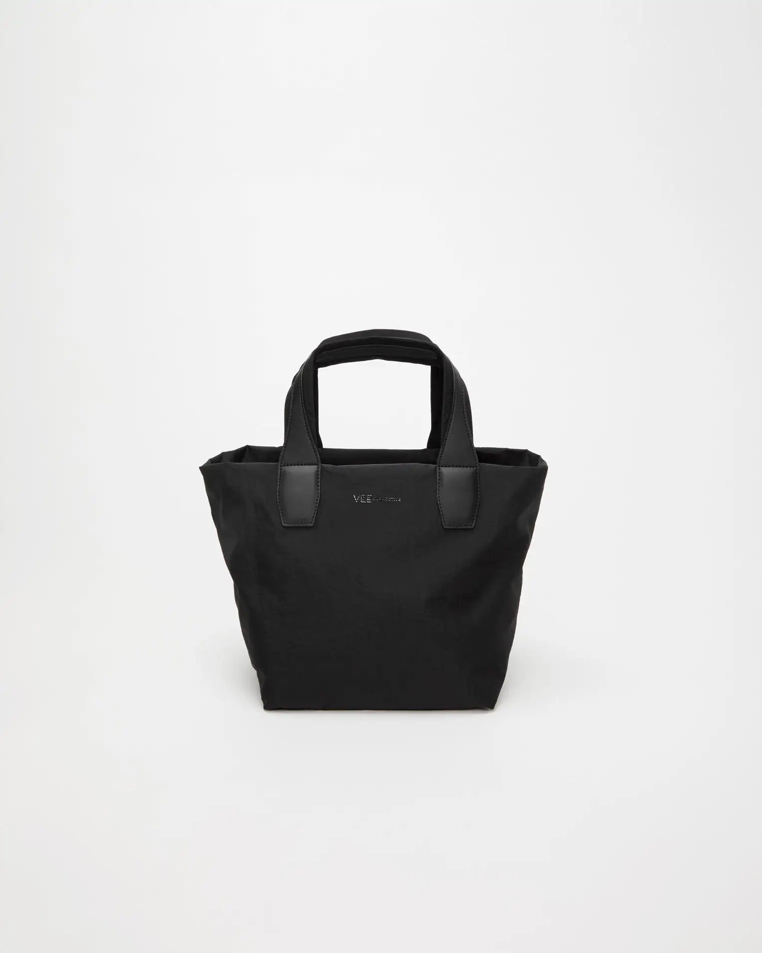 Porter Essence Small Black Paper bag crafted from paper touch nylon, a sustainable, minimalistic design for everyday use.