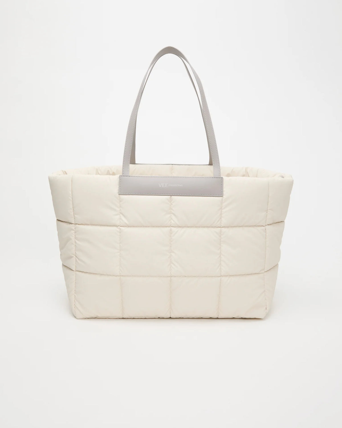 Front Image of the Porter Marché Large Tote Bag in Barely Beige by Vee Collective.