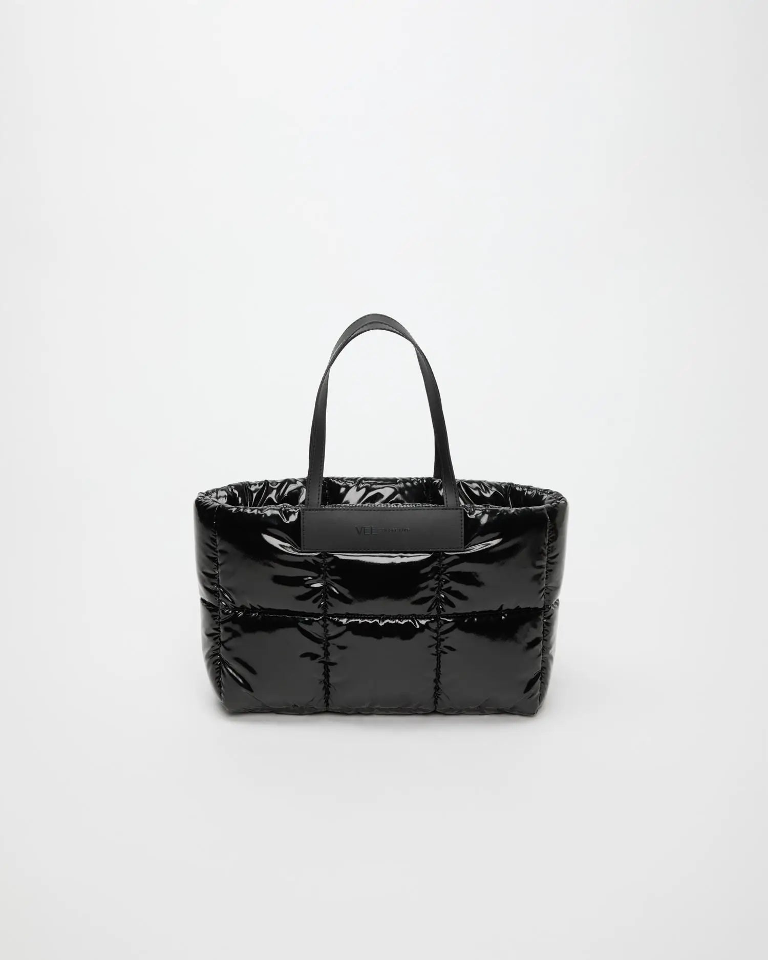 Porter Marché Small | Black Vinyl Marché Bags | VEE COLLECTIVE
