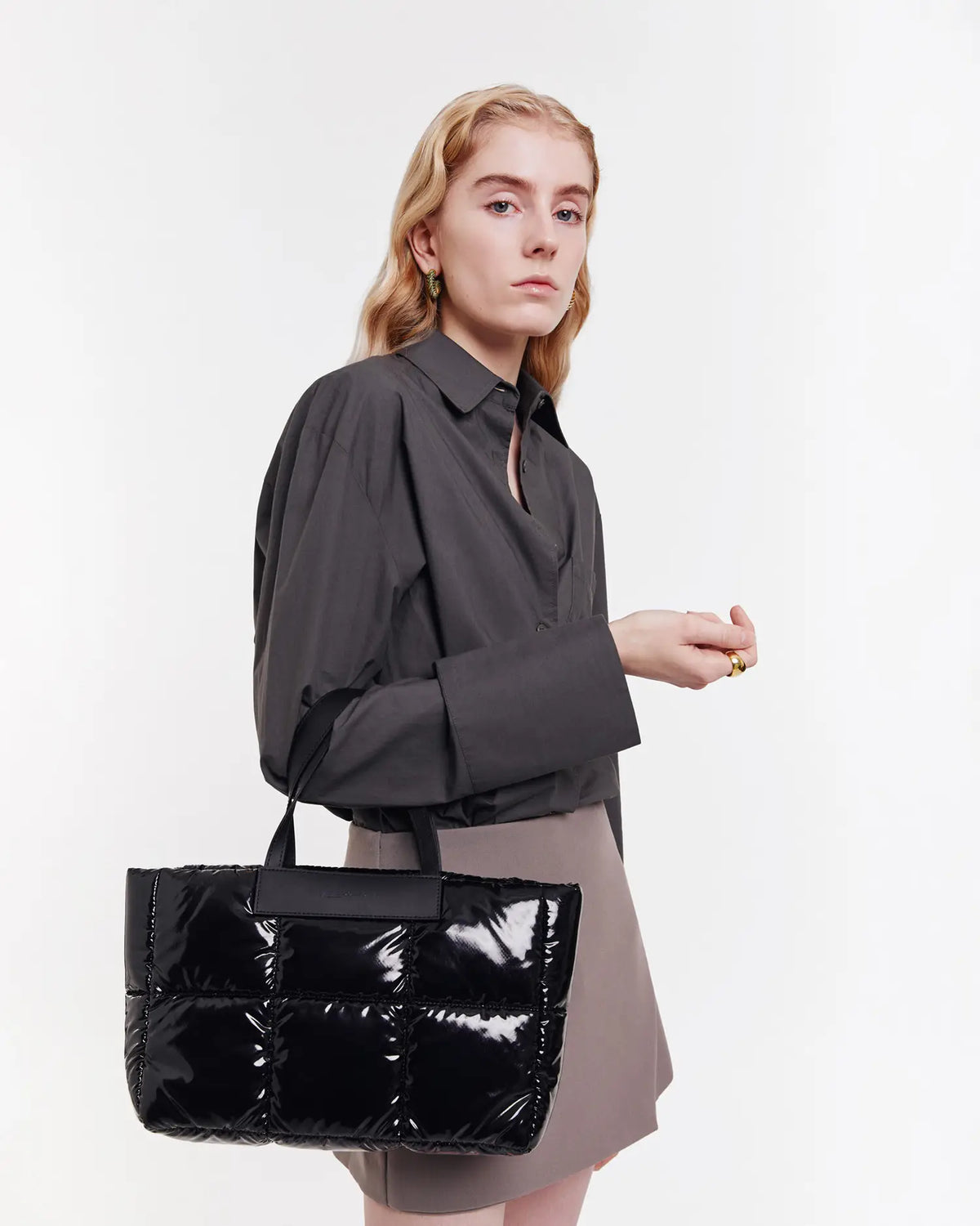 Porter Marché Small Black Vinyl by VEE COLLECTIVE