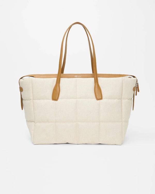 Tela Tote Large Tan Canvas