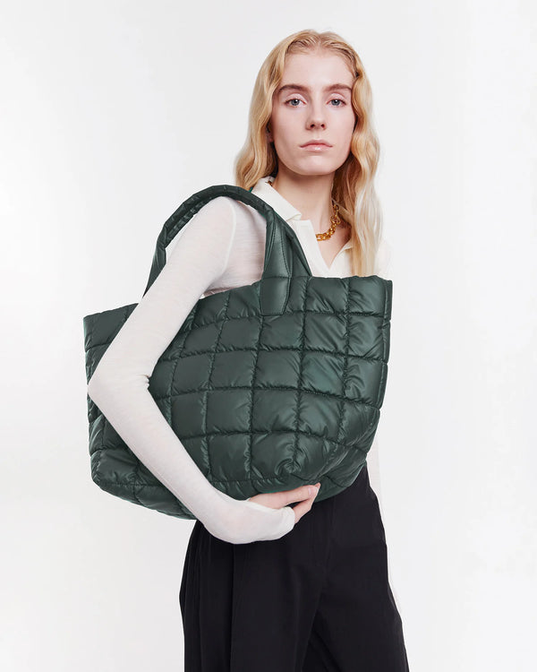 Porter Tote Medium Bottle Green by VEE COLLECTIVE