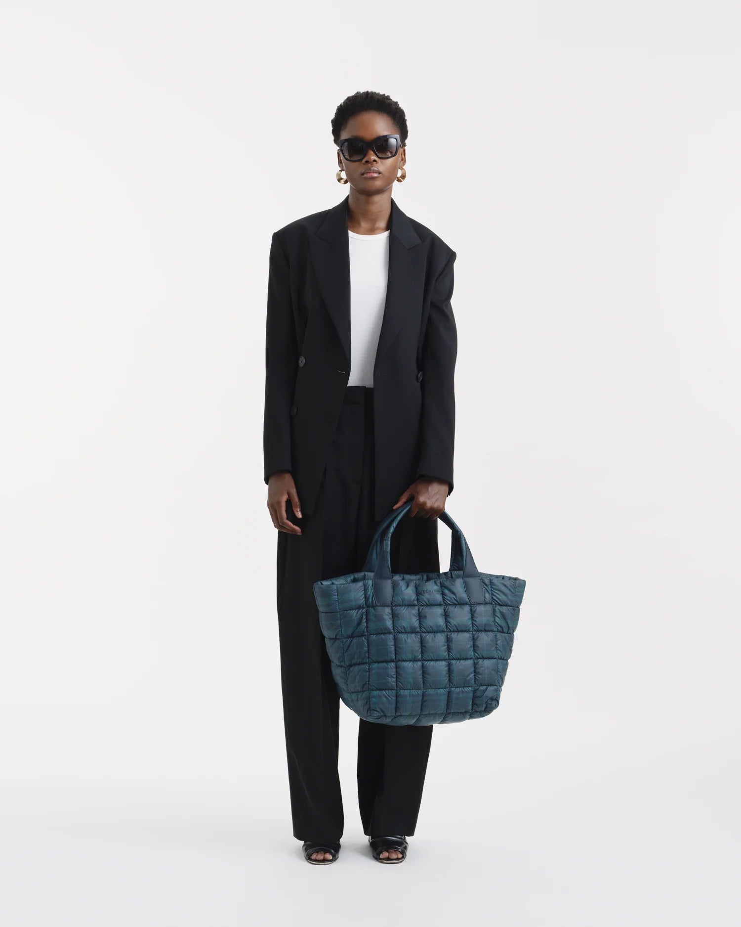 Porter Tote Medium Ivy Plaid by VEE COLLECTIVE