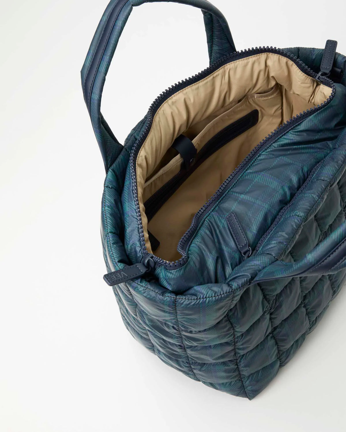 Porter Tote Medium Ivy Plaid by VEE COLLECTIVE
