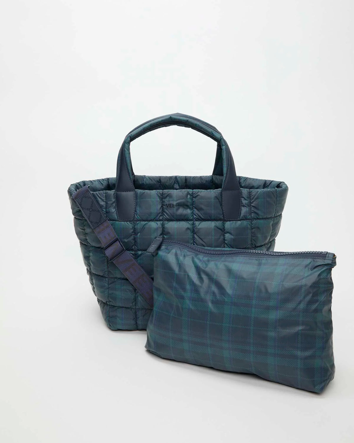 Porter Tote Medium Ivy Plaid by VEE COLLECTIVE