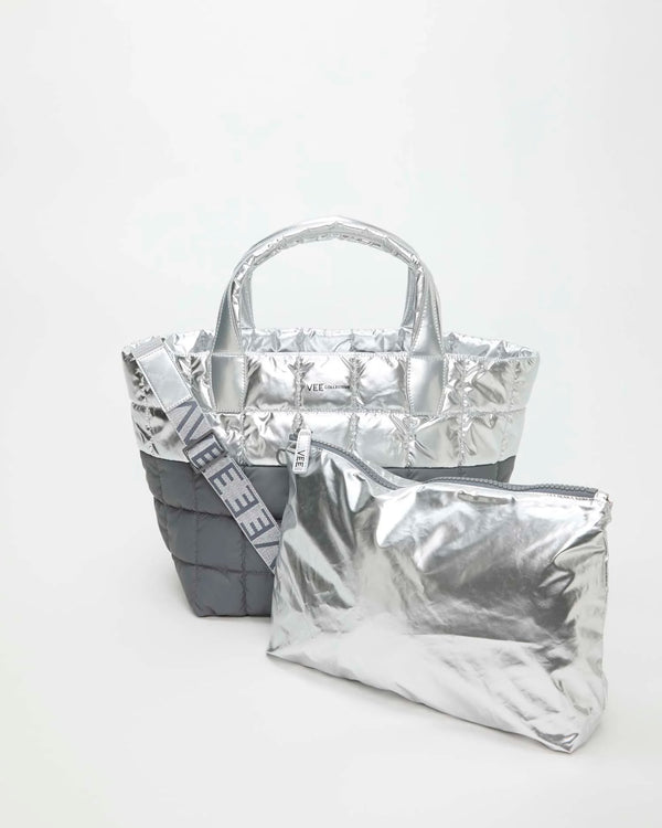 Porter Tote Medium Silver Grey by VEE COLLECTIVE