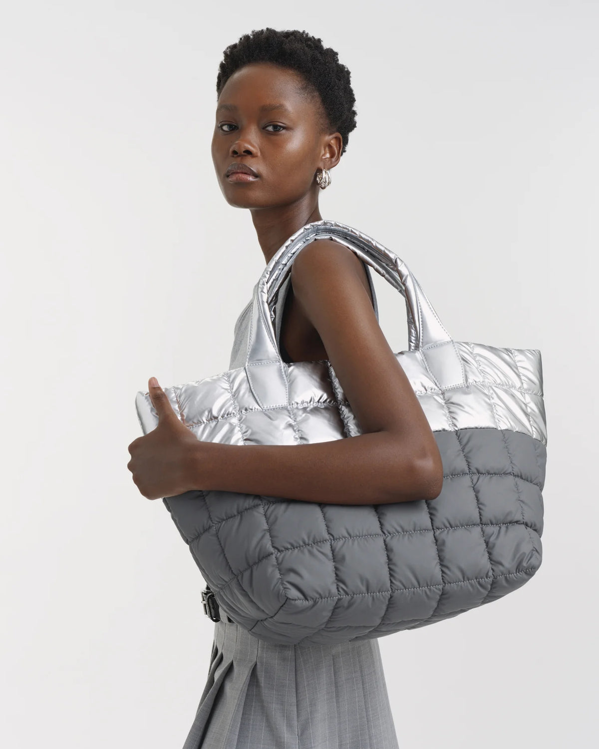 Porter Tote Medium Silver Grey | Medium Tote Bags | VEE COLLECTIVE Porter Tote Medium Silver Grey | Medium Tote Bags | VEE COLLECTIVE