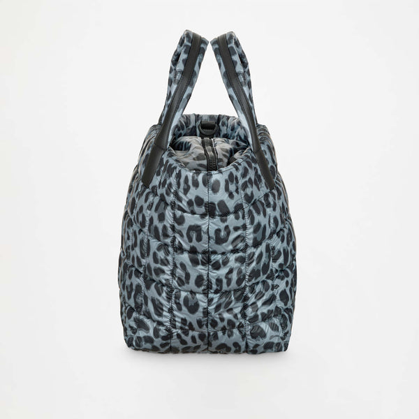 Porter Tote Medium Grey Leopard - VEE COLLECTIVE