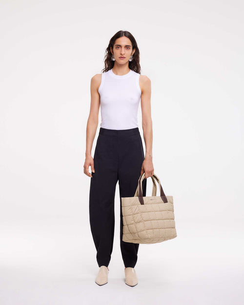 Porter Tote Medium Sand - VEE COLLECTIVE