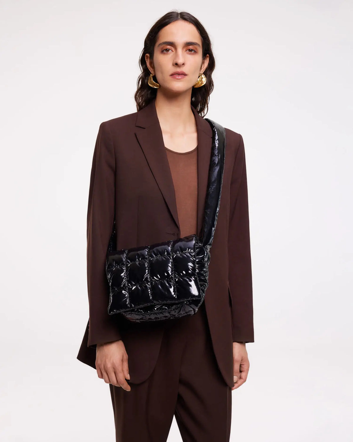 Porter Messenger Black Vinyl - VEE COLLECTIVE