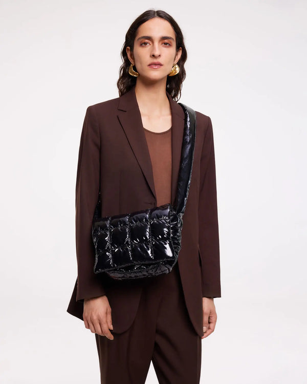 Porter Messenger Black Vinyl - VEE COLLECTIVE