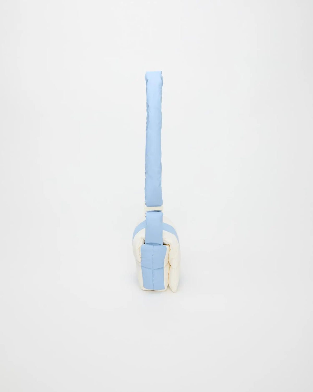 Porter Messenger Mini Cerulean - Marshmallow Stripes by VEE COLLECTIVE