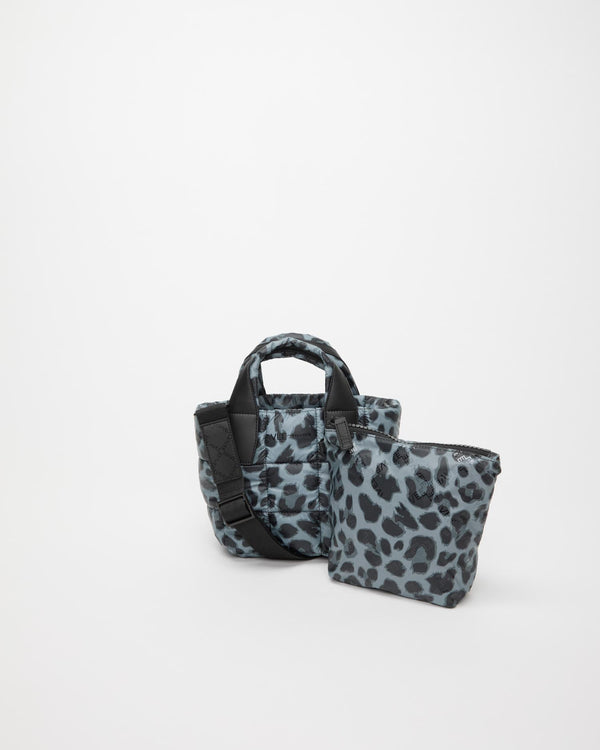 Porter Tote Mini Grey Leopard - VEE COLLECTIVE