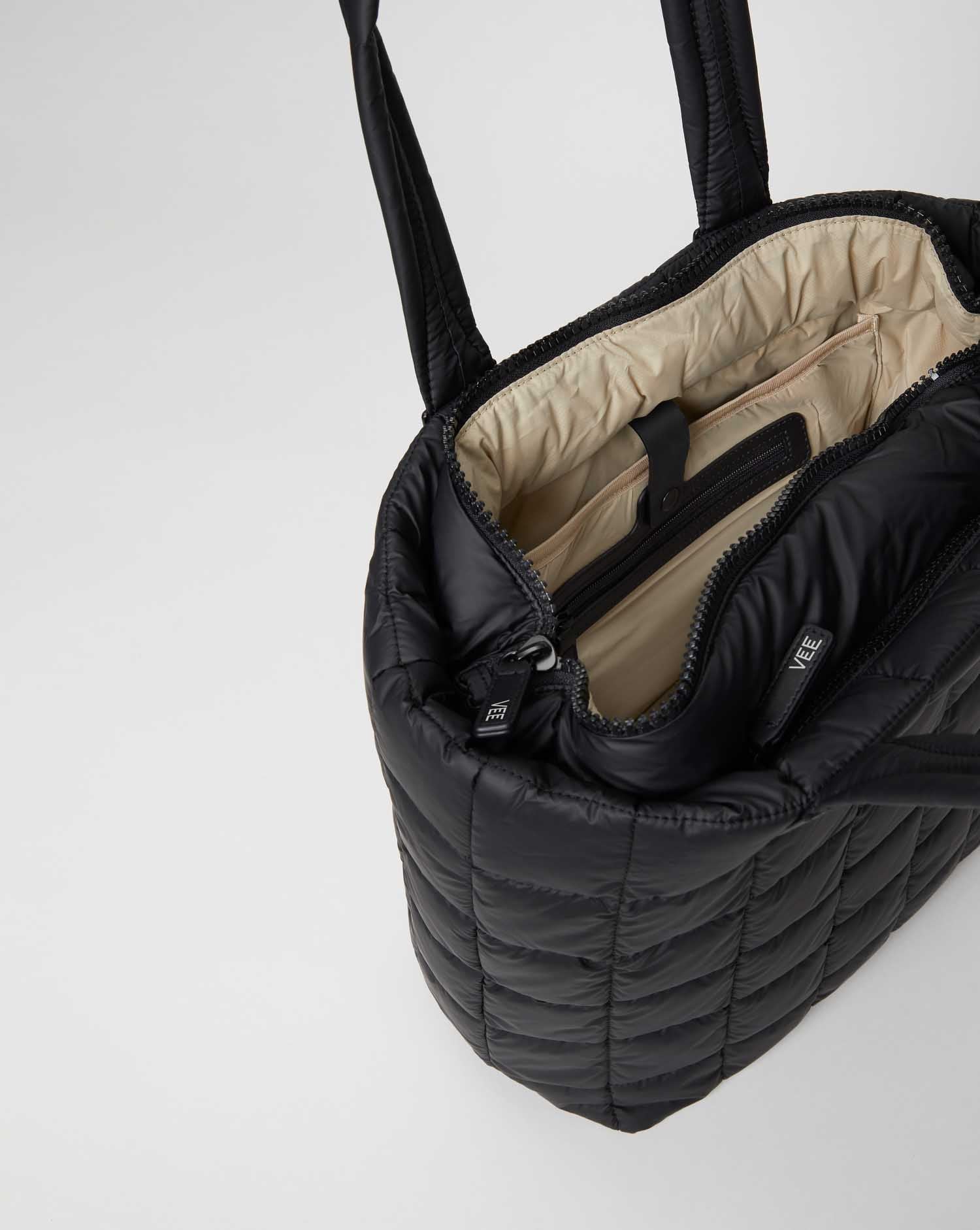 Porter Shopper | Matt Black Shopper Bags | VEE COLLECTIVE