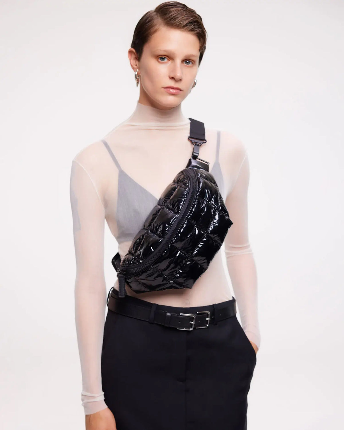 Porter Sling Black Vinyl - VEE COLLECTIVE