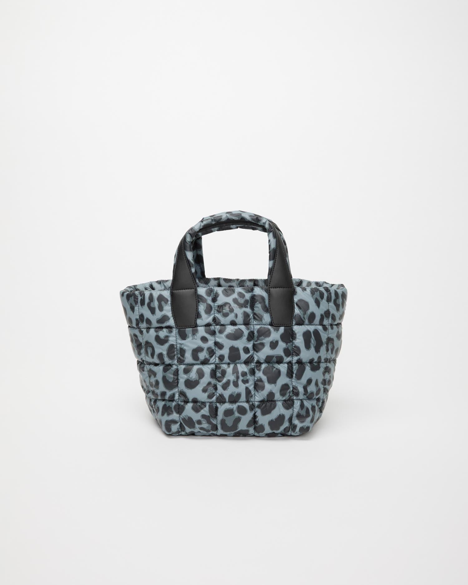 Porter Tote Small Grey Leopard - VEE COLLECTIVE