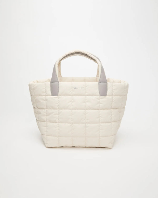 Front view of the Porter Tote Bag Medium in Barely Beige by Vee Collective.